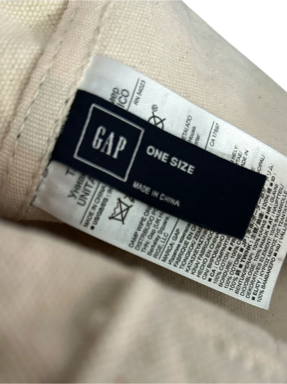 Gap Canvas Shopper Medium Tote Bag in Tomatoe Sauce - Picture 9 of 11